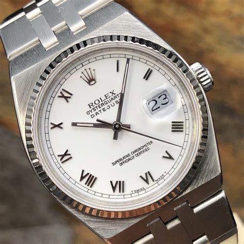 rolex datejust quartz gold